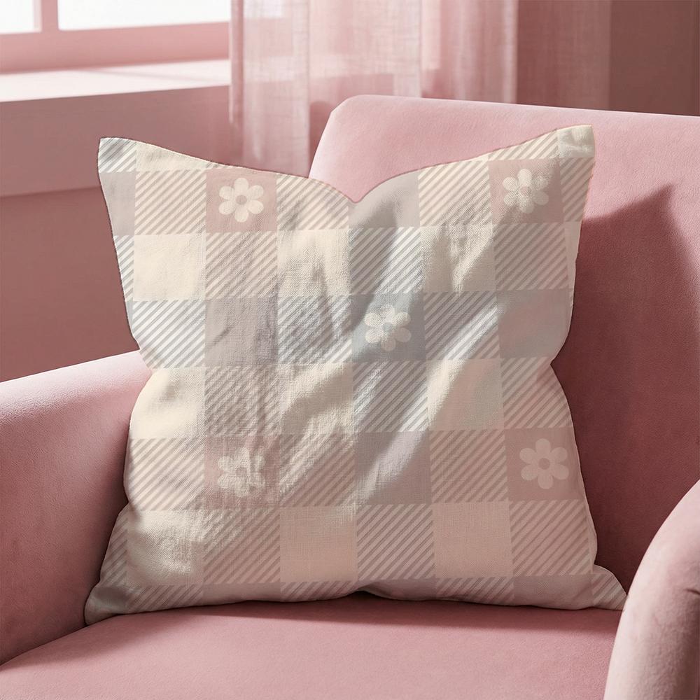 Cute Texture Cushion Cover MultiScene Pillow Cover for Home Car Reversible Soft Durable for Daily Use