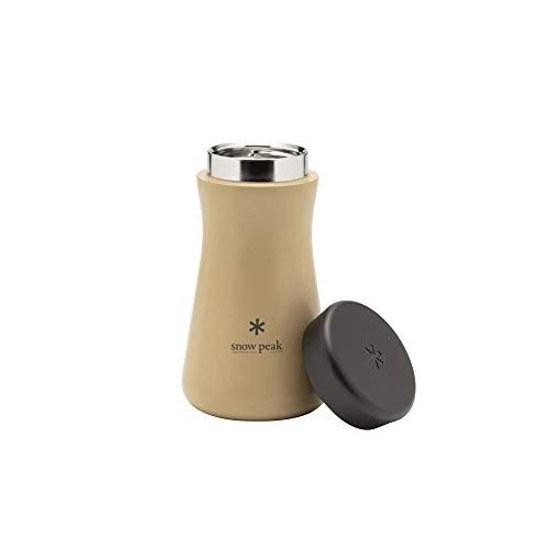 Snow Peak Stainless Vacuum Bottle Type T350 Sand TW-350-SN
