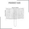 Barbecue Grill Basket Rack Portable Fish Grilling Clamp Vegetable BBQ for Kabob