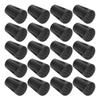 20pcs/Pack Heavy Duty Rubber Walking Stick Tips Ferrule Protectors Cane End Tips
