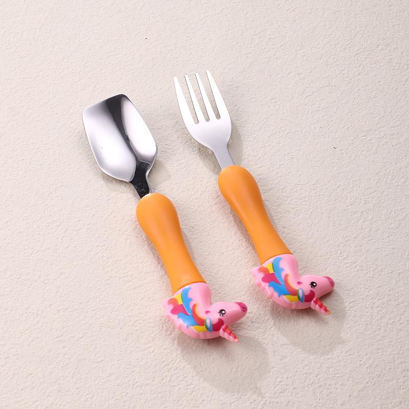 

2 шт. Детская посуда 304 пищевой нержавеющей стали нож и вилка детские столовые приборы для обучения приему пищи