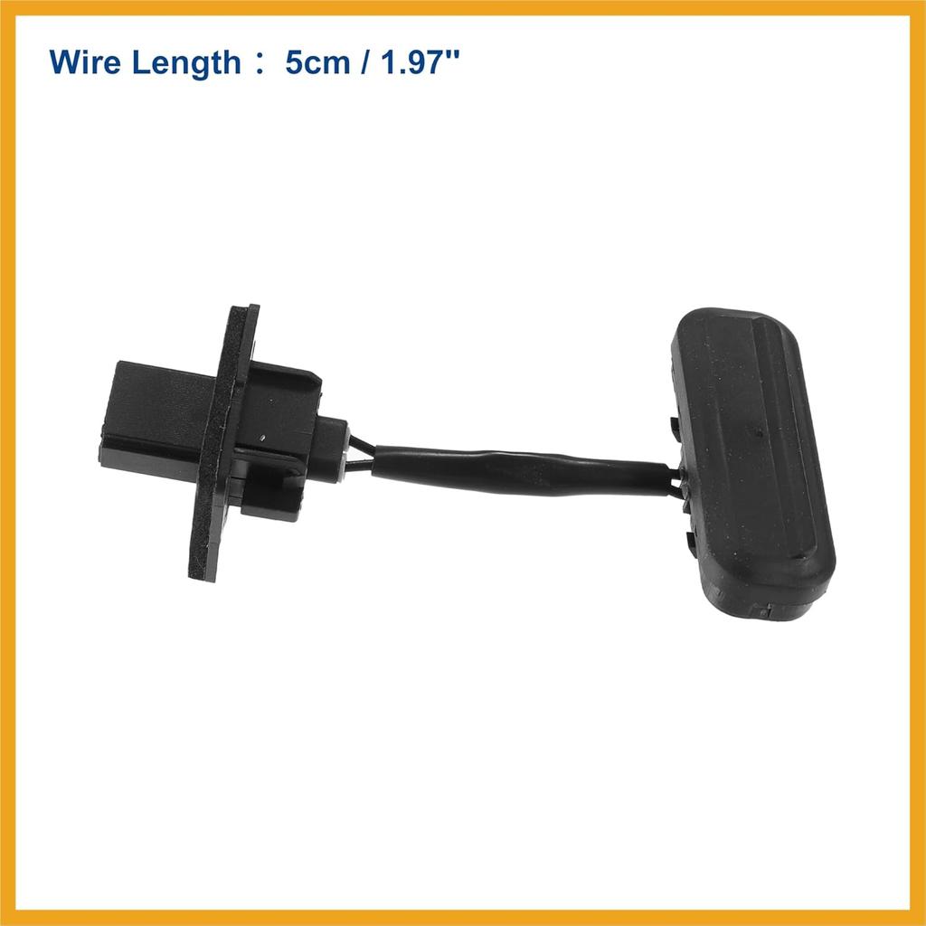 Rear Trunk Lid Tailgate Lock Release Handle Opening Button Switch for Buick Regal 2011-2016 No.1241457/13422268 - Pack of 1 Black Replacement