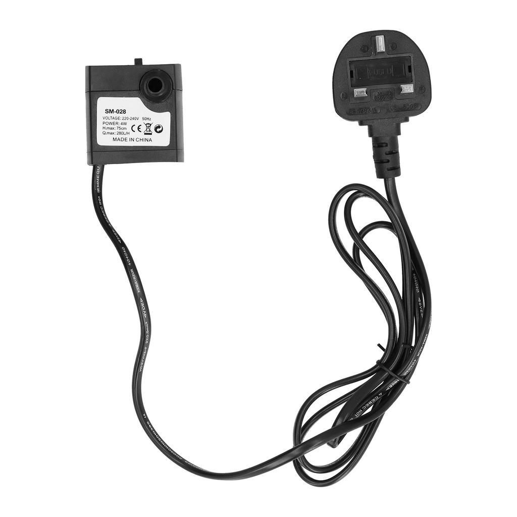Mini Submersible Water Pump for Aquarium Fish Tank Pond Fountain Circulation Hydroponics 4WEU Plug