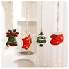 Resin Christmas Tree Hanging Pendant DIY Santa Claus Snowman Xmas Tree Ornaments Small Christmas Decorations Party Supplies
