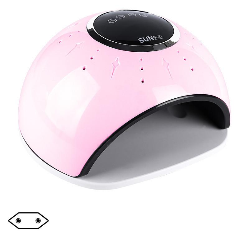 

72 Вт лампа для дизайна ногтей, светодиодная лампа для фототерапии, УФ-лак для ногтей, клей для выпечки, лампа EU plug розовый