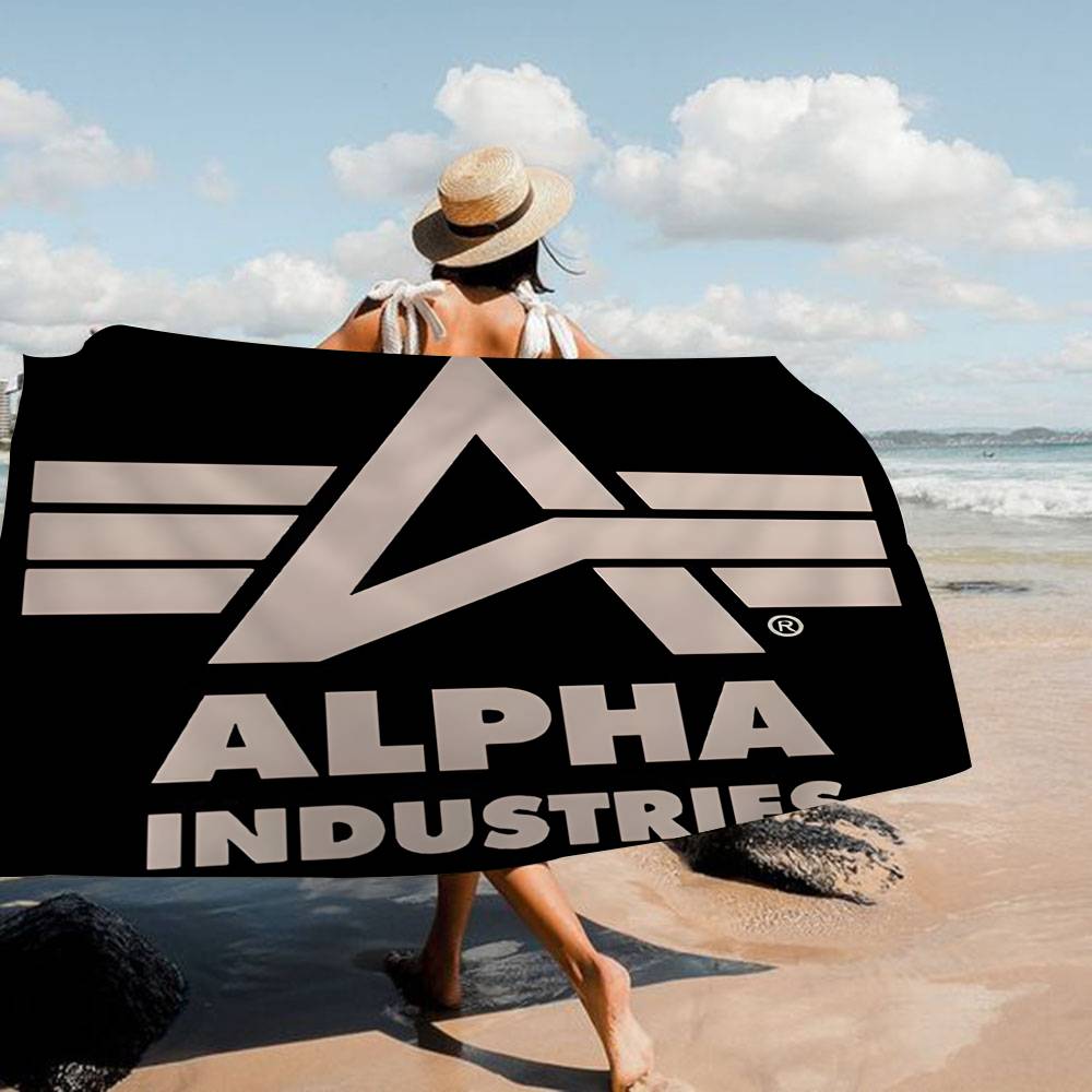 Alpha La Industries Cartoon Microfiber Printed Beach Towel Mountain Climbing Yoga Beach Swimming Running Absorbent Soft Towel