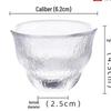 Japanese Crystal Glass Kung Fu Tea Cup with Gold Painting - Small Tasting Bowl