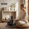 Keramik-Stil Räuchergefäß 3D-gedruckter Buddha-Halter für Räucherstäbchen, Zen Achtsamkeit Meditation Geschenke mit Ascheauffangschale, Dekor Eingangsbereich