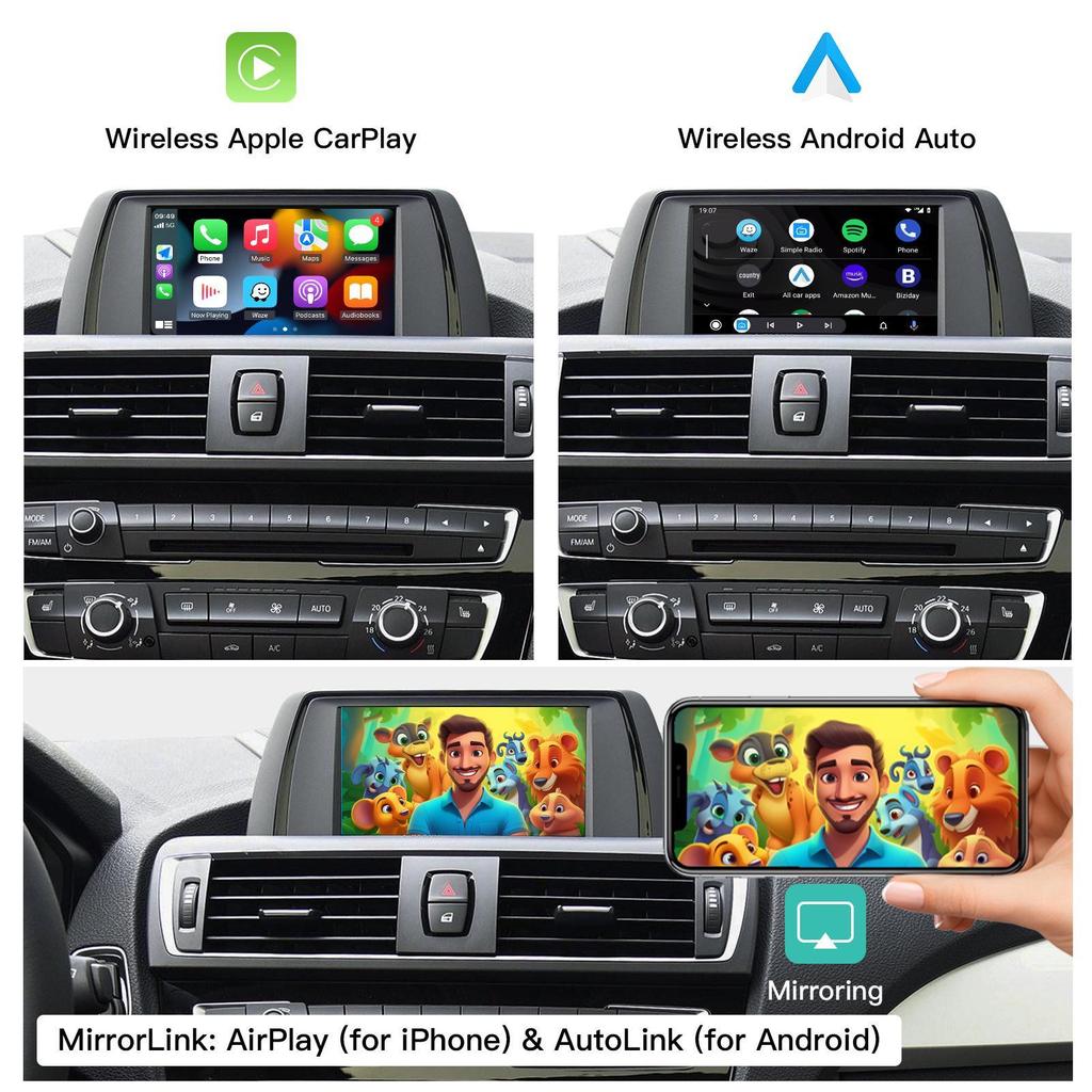 BMW Wireless CarPlay Decoder with Huawei Hicar and Reverse Camera Support