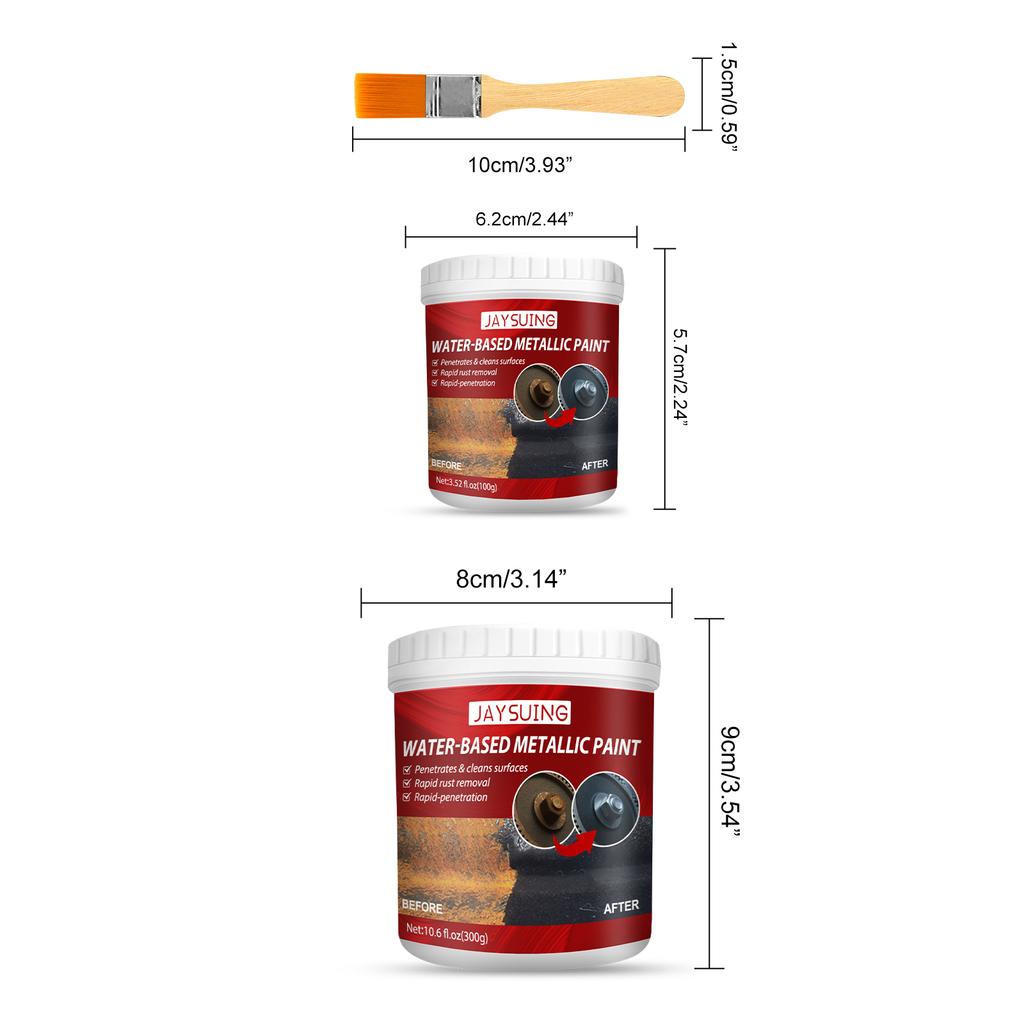 100/300g Car Chassis Rust Remover Rust Renovator Multi Purpose Metal Rust Remover Primer Agent Rust Anti-corrosion Inhibitor