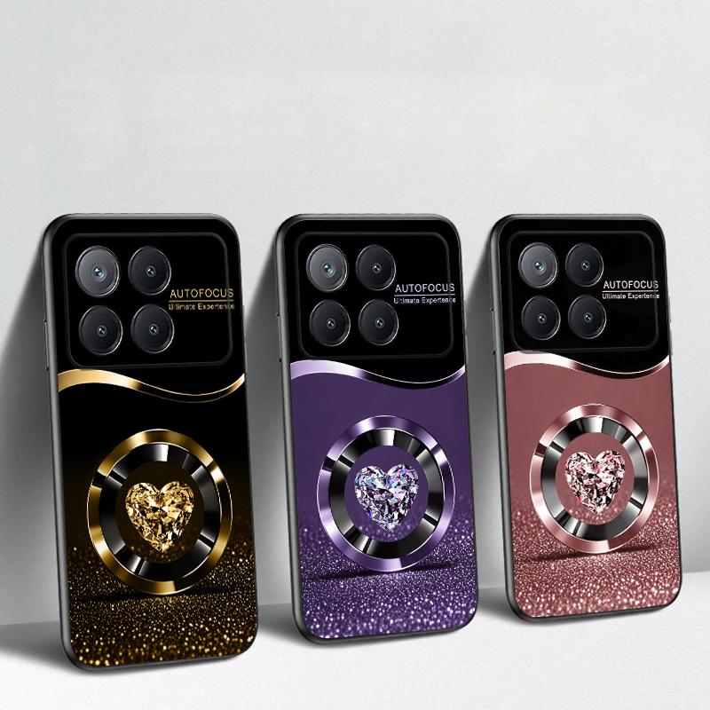Lila Kreis Diamant Für Xiaomi Poco X7 M7 Pro 5G M5 X4Pro M4 6 4G C65 75 F6 F5 X6 5 7 X5 F7 Ultra M5S 4Pro 5G weiche Handyhülle