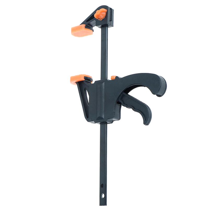 4 Inch Fixed Clip Woodworking Bar F Clamp Grip Ratchet Release Squeeze Tool