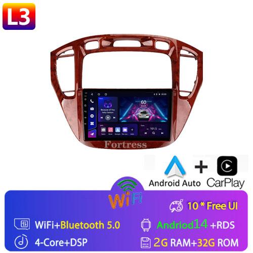 Fortress For Toyota Highlander 1 XU20 2001-2007 Multimedia Video Player Navigation Stereo 2 Din DVD Head Unit Android Car Radio