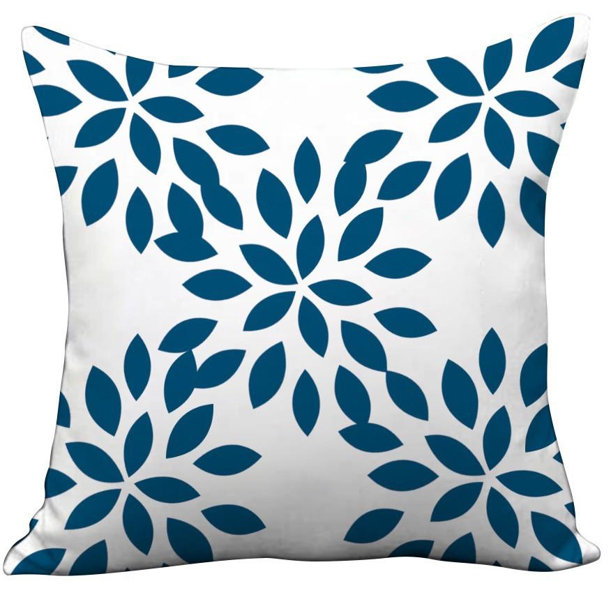 Modern Simple Nordic Style Plush Sofa Pillowcase Small Flower Letter Print Ins Macaron Color Pillowcase