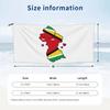 Guyana Flag Map Smile With Love Beach Towel Soft Microfiber Quick Dry Absorbent Quick Towels For Pool