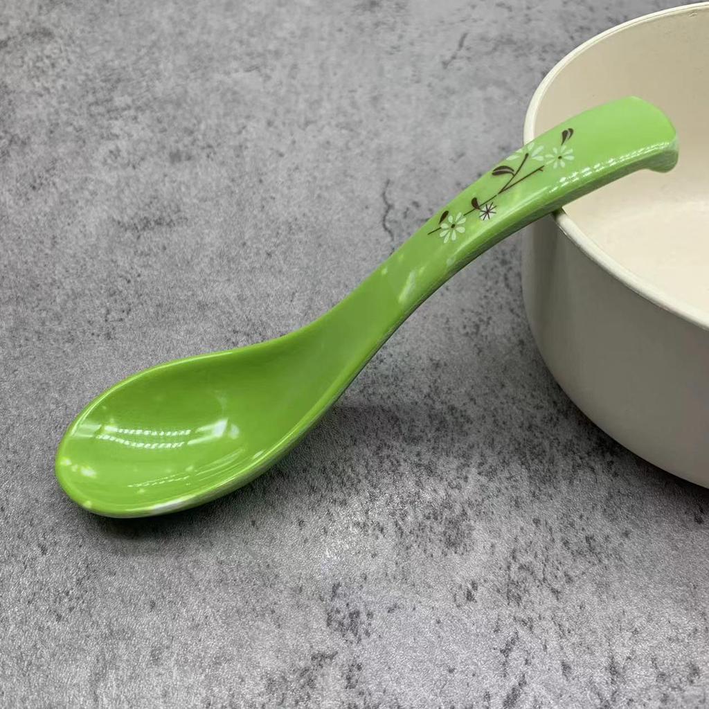Heat-resistant Shatterproof Melamine Kung Fu Spoon - Restaurant-Grade Tableware