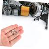 WEKADRIN 4 Motorcycle Stainless Steel Exhaust Shape Hook Spring Hook Simple