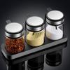 Huiyu Salt and Sugar Containers, Spice Bottles, Seasoning Containers, Sugar Shakers, 300ml, Set of 3
