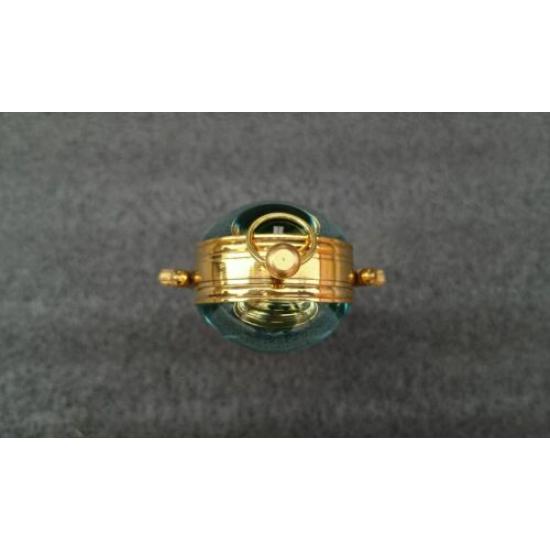 Vintage Style Brass Table Top Clock, Double Face Table Nautical Clock Desk Watch