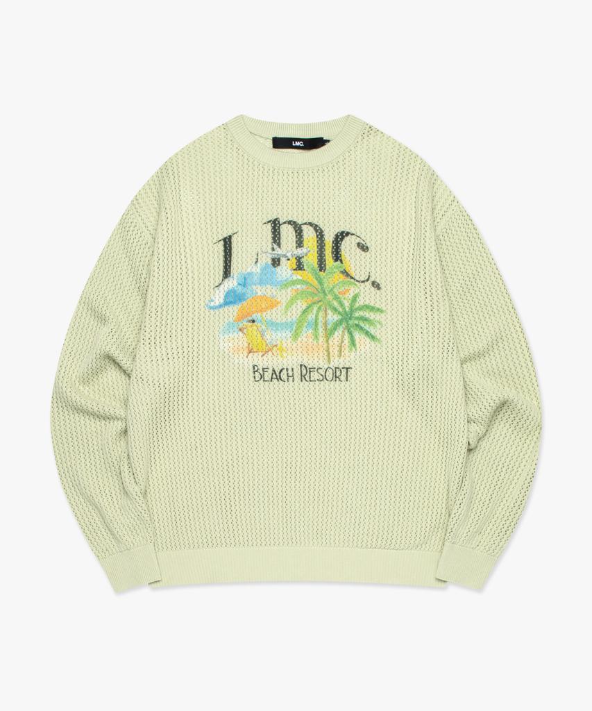 LMC Resort Mesh Knit Sweater Light Green