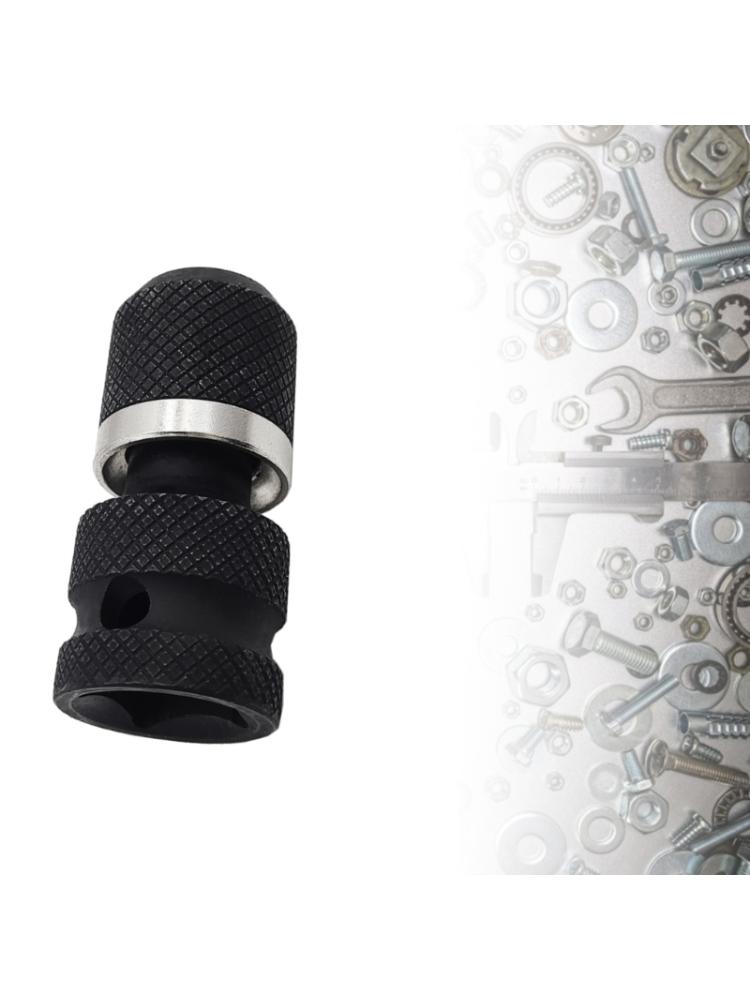 Quick Release 1/2-Inch Square Drive To 1/4-Inch Hex Female Socket Adapter Converter Chuck Adapter for Impact and Ratchet
