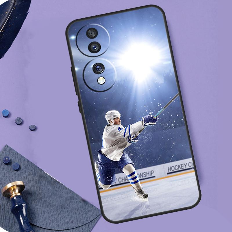 Ice Hockey Case For Honor X8b X9b X9a X8a X7a X6a X7 X8 X9 Cover For Honor Magic 6 5 Pro 50 70 90 Lite