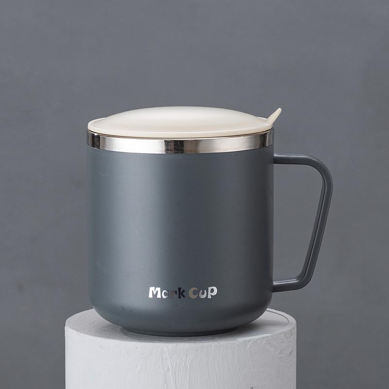 Isolierte Edelstahl-Tasse mit Deckel - Langlebig, Büro- & Kinderbecher, Ideales Geschenk für Teeliebhaber