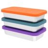 3Pcs Stainless Steel Lunch Box Portable Snack Containers with Silicone Lid Fruit Salad Food Container For Students Office Worker