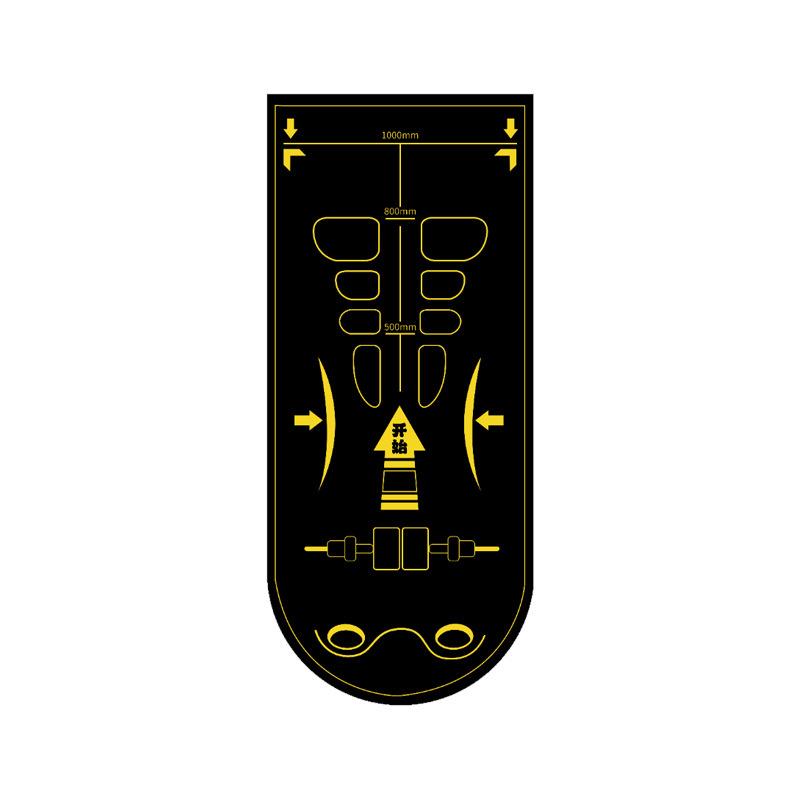 

Yoga Mat Non Slip Shock Absorber Thick Kneeling Mat Kneeling Pads Reusable Gym Mat For Women Men Home Pilates Floor Workouts чорний