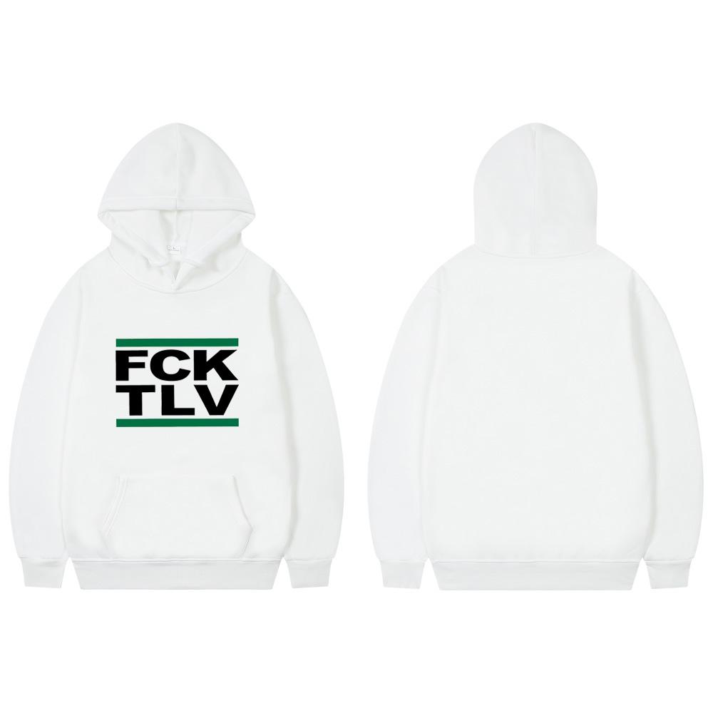 FCK TLV 2D Print Hoodeis Sweatshirts Men/women Fashion Hoodie Streetwear  Clothes Autumn Tops Clothing