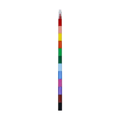 Pastelli Graffiti 12 Colori Impilabili Puzzle Pastelli Penne Lunghezza Totale 10'' Set da Colorare per Bambini Studenti per Casa Festa di Natale
