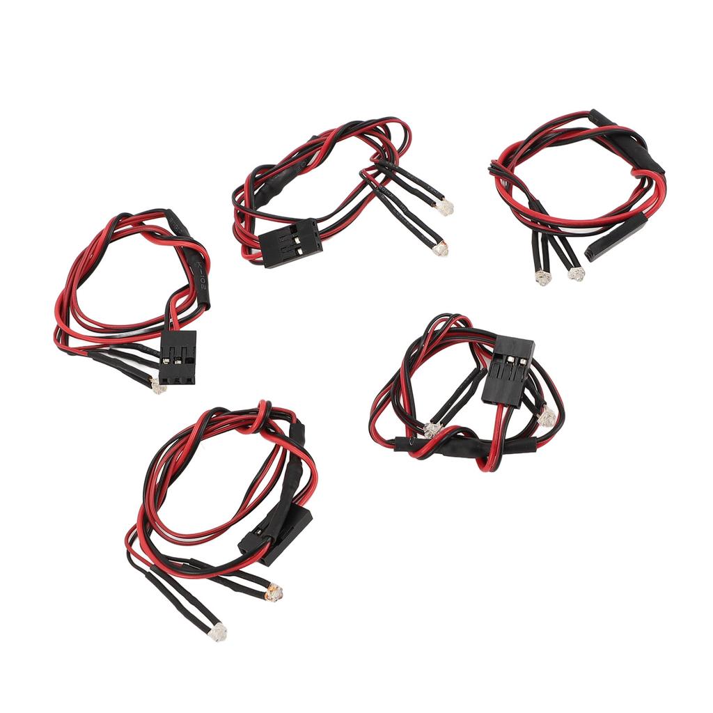 5Pcs RC Car Light 3mm High Brightness Mushroom LED Beads RC LED Lights Kit for SCX24 AXI00001 C10