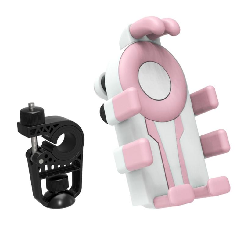 Shockproofed Cycling Phone Mount Nonslip Handlebars Clamp Cycling Gear for Outdoor Sport