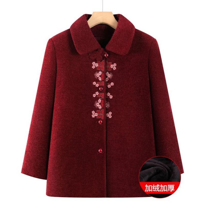 New wife winter woolen coat thickened mink top old velvet clothes