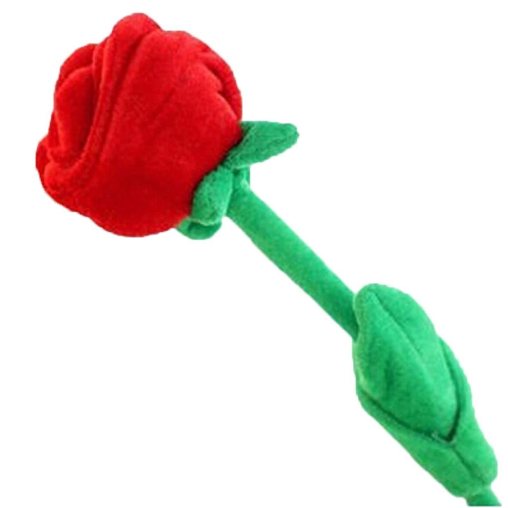 Simulation Plush Rose Assorted Colors Rose Long Flexible Stem for Decoration