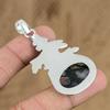 Birthday Gift For Her Natural Solar Moss Agate Gemstone Pendant 925 Silver