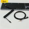 For Magnetic Switch USB A To Type C Mechanical Gaming Keyboard Double Sleeved Wire GX16 Detachable Aviator Coiled Power Cable