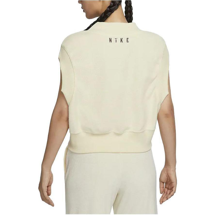Nike Vests Women's Coconut Milk V Neck Moderate Other FV4010-113