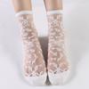 5 Pairs Spring and Summer Fashion Breathable Glass Stockings Crystal Silk Women's Socks