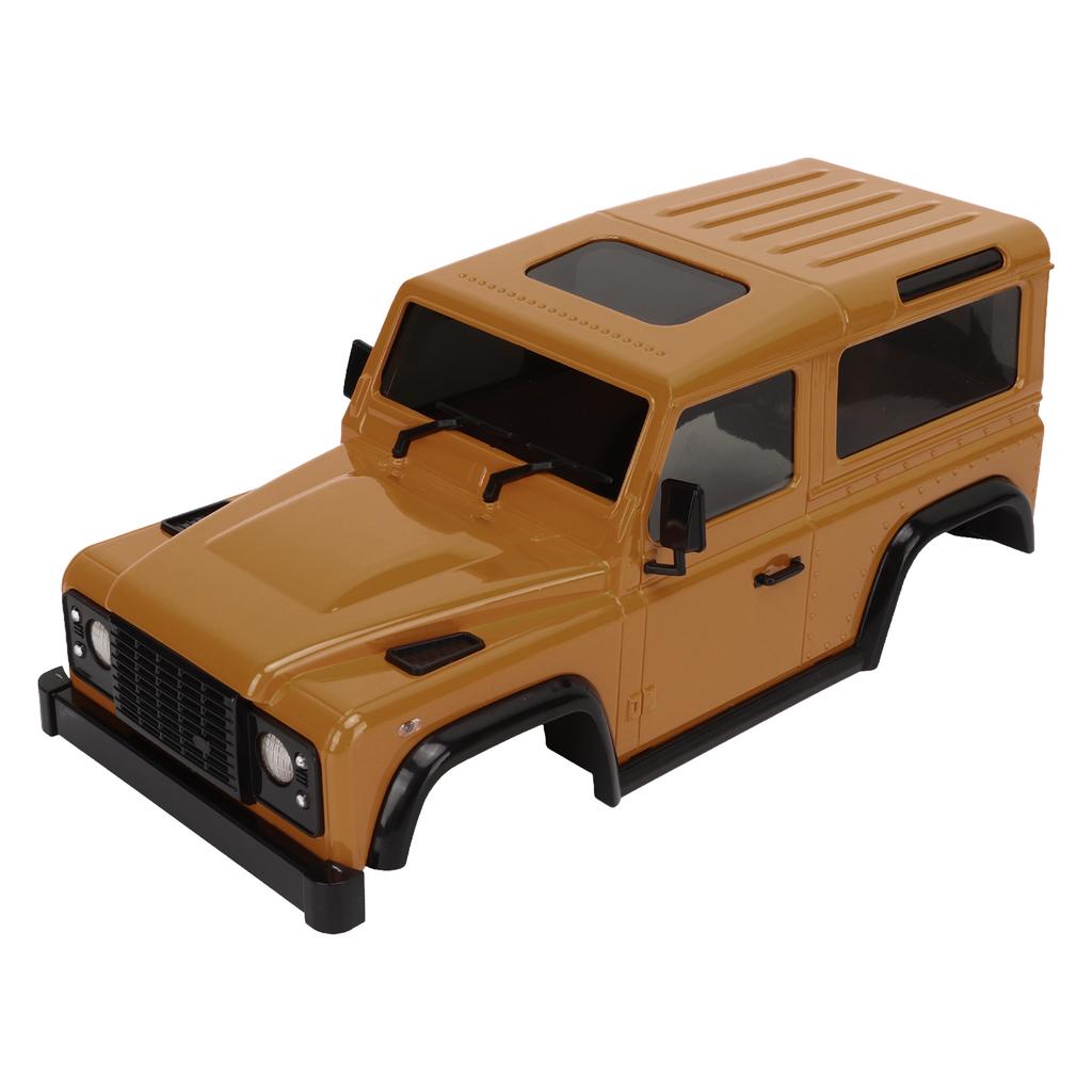 RC Car Body Shell with Connecting Rod 144mm Wheel Base RC Car Shell Spare Parts for 1 16 1 24 Climbing Car Orange