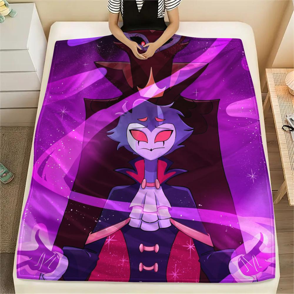 

Helluva Boss Print Flannel Blanket, High quality Comfortable for All Seasons, Home Decor, Warmth and Comfort 80cm x 120cm