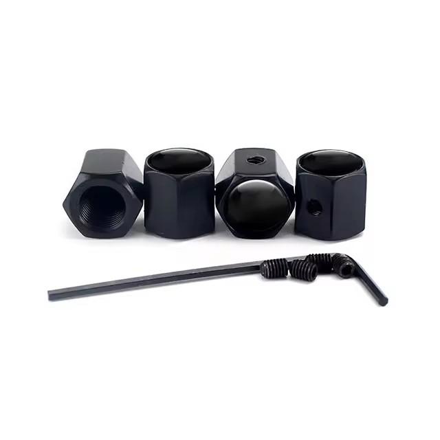 AUP1 4PCS/Set New Metal No Logo Car Wheel Tire Valve Caps Covers Dust-proof Auto Parts For Car Truck Bicycles Motorcycles Accessories