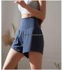 White High-Waisted Quick-Dry Fitness Shorts