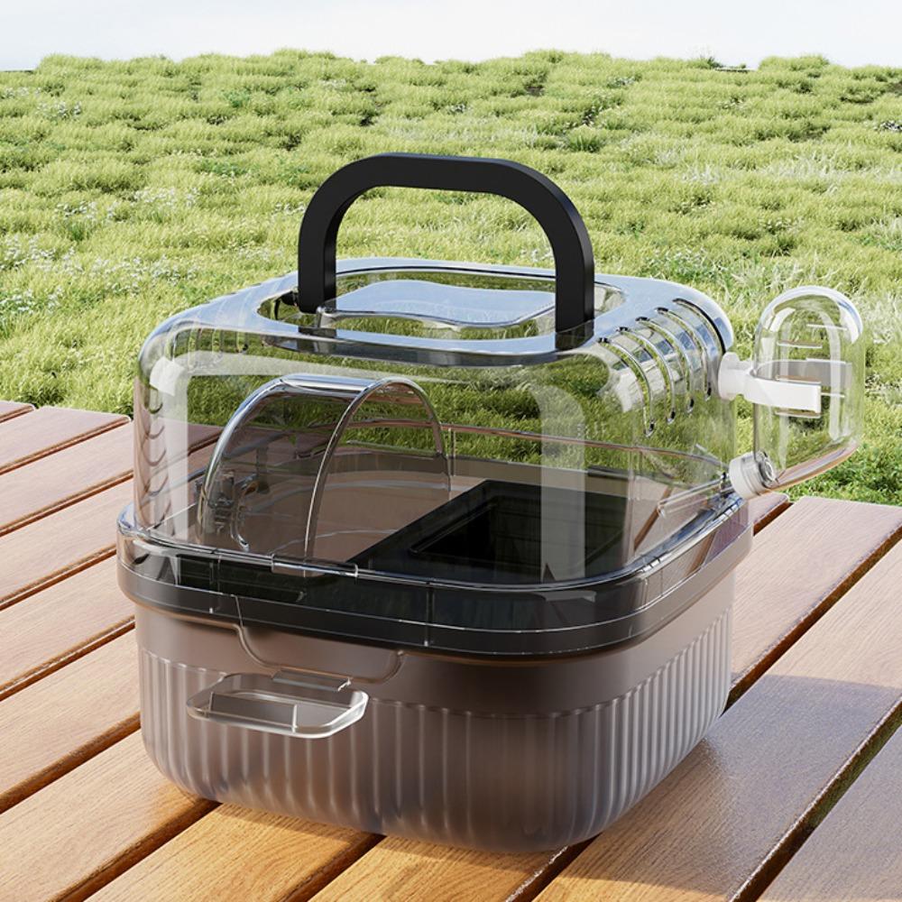 Translucent Carrier Cage With Large Flip Cover Chinchilla Cage New Hamster Cage Hamster Bird