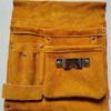 Reinforced Leather Tool Bag with Waist Belt Large Capacity Tool  tough built Belt Tool Organizer Pouch for Electrician Carpenter