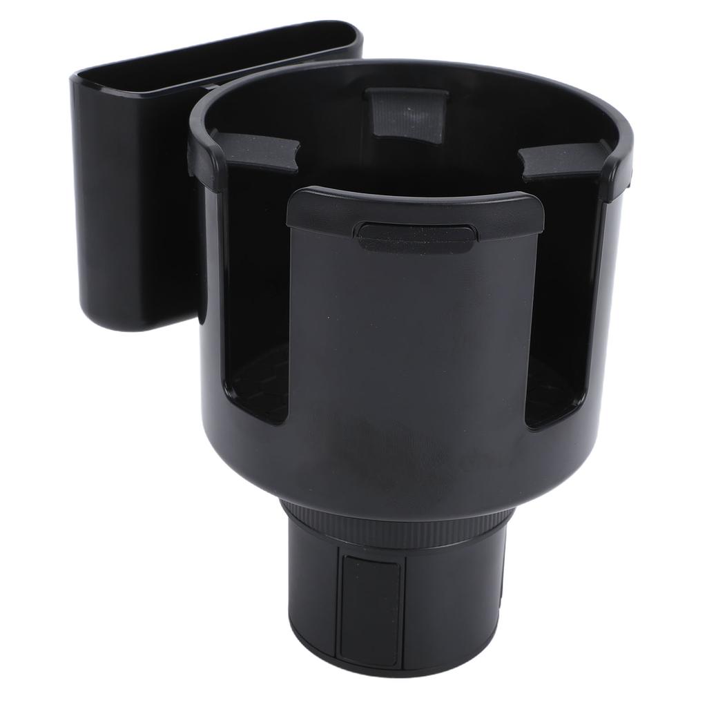 Expansor de Porta-Copos de Carro Design 2 em 1 Base Ajustável Porta-Copos de Bebida Universal para Carro com Suporte para Telefone e Cabo de Dados