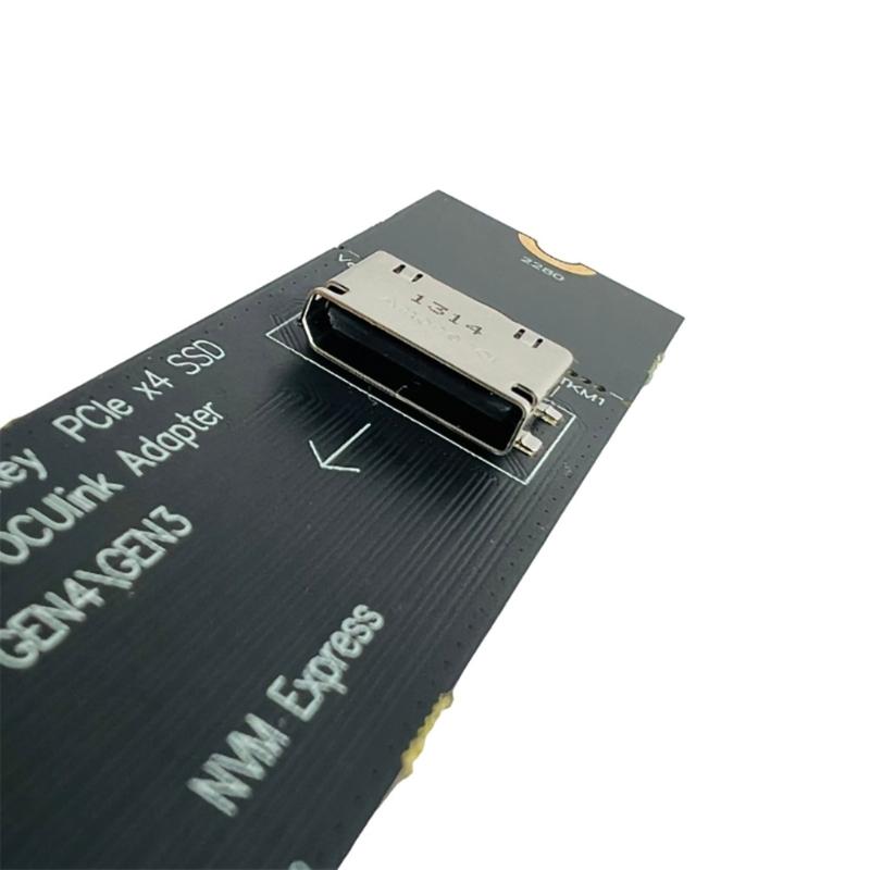 M.2 M Key PCIeX4 SSD To .2 OCUlink SFF-8612 Adapter Card for 2.5inch NVME .2(SFF 8639)SSD PCIE NGFF Converter Card