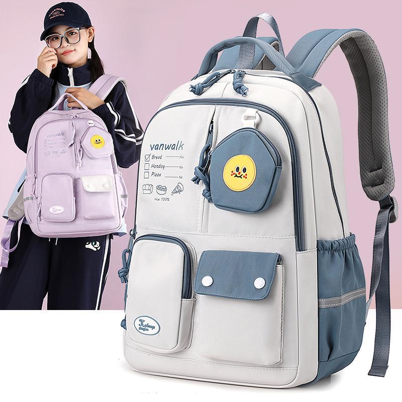 Versatile Nylon Backpack For School And Travel Ideal For Students With Trendy Colors