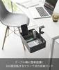 Yamazaki Tower Rotating Storage Rack with Lower x D21 x Small Item Can be Mounted on Top or Model 10366 Dividers, Black, Rack W24.2 H15.6cm,