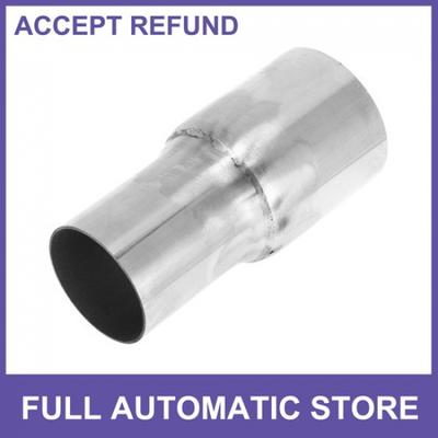 Mandrel Exhaust Pipe Adaptor Concentric Reducers 2" OD To 25" OD Silver Tone